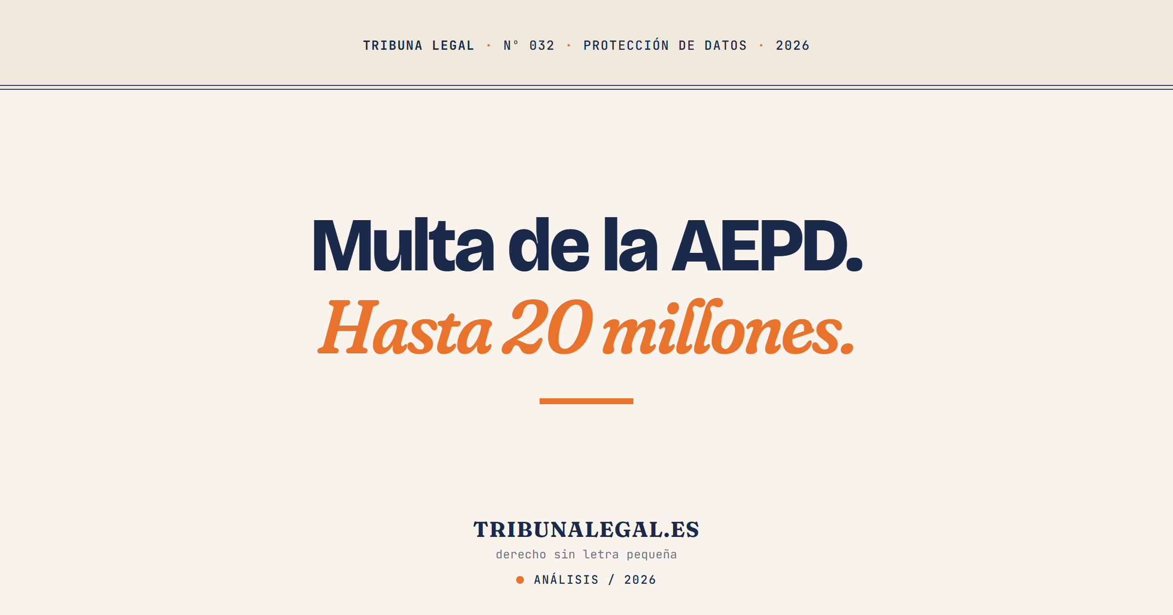 multas AEPD - Tribuna Legal