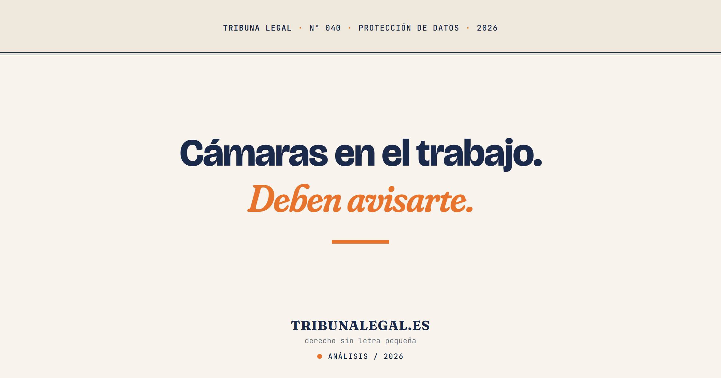videovigilancia trabajo legal - Tribuna Legal