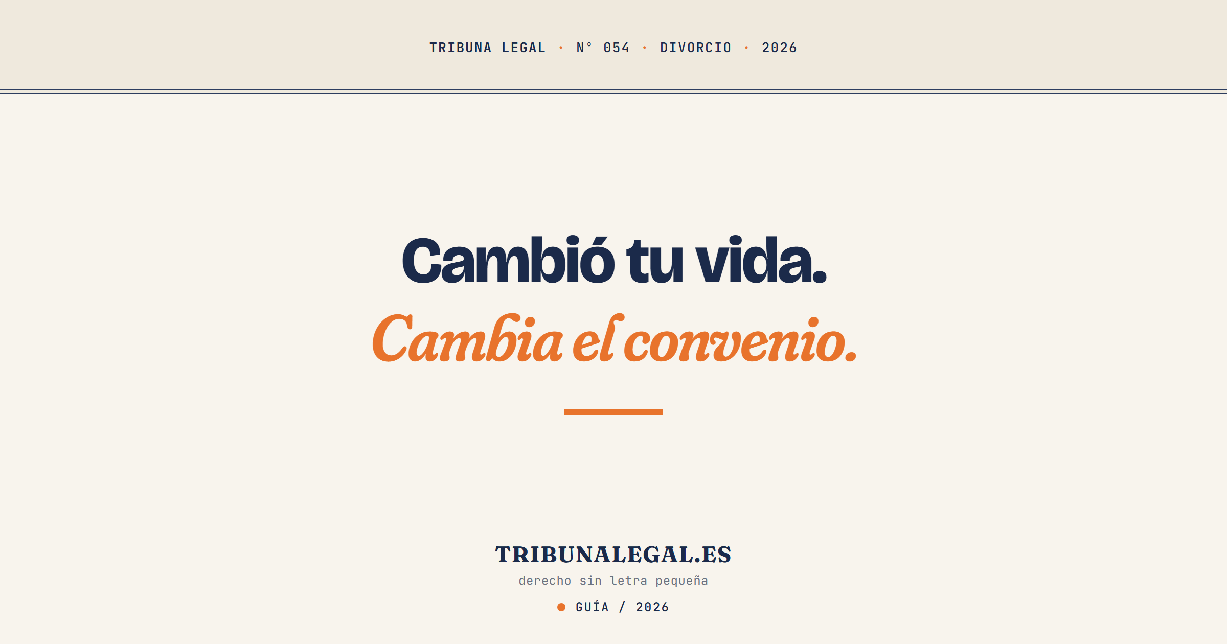 modificacion de medidas divorcio - Tribuna Legal
